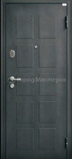 Дверь Город мастеров Обь модерн Черный металлик  Светлый кипарис 