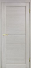 Дверь Optima Porte Сицилия 712 Остекление №12 Мателюкс  Дуб беленый FL Экошпон
