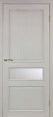 Дверь Optima Porte Тоскана 631 ОФ1 Остекление №121 Мателюкс Дуб беленый NL Экошпон