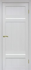 Дверь Optima Porte Турин 532 Остекление №12121 Мателюкс Ясень серебристый NL Экошпон