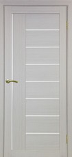 Дверь Optima Porte Турин 524 Остекление №21 Мателюкс Дуб беленый NL Экошпон