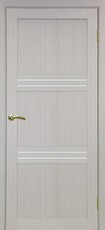 Дверь Optima Porte Турин 553 Остекление №12 Мателюкс Дуб беленый NL Экошпон