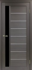 Дверь Optima Porte Турин 554АПП Молдинг SC Остекление №21 LACчерный Венге NL Экошпон