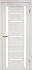 Дверь Optima Porte Турин 558 Остекление №212 Мателюкс Ясень перламутровый FL Экошпон