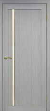 Дверь Optima Porte Турин 527АПС Молдинг SG ЭКО-шпон Остекление №121 Мателюкс Дуб серый FL Экошпон