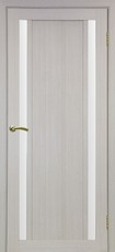 Дверь Optima Porte Турин 522 ЭКО-шпон Остекление №212 Дуб беленый FL Экошпон