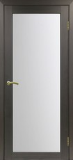 Дверь Optima Porte Турин 501 Остекление №2 Мателюкс Венге FL Экошпон