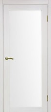 Дверь Optima Porte Турин 501 Остекление №2 Мателюкс Ясень перламутровый FL Экошпон