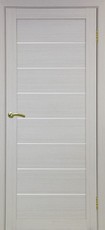 Дверь Optima Porte Турин 508 Остекление №12 Мателюкс Дуб беленый FL Экошпон