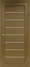 Дверь Optima Porte Турин 508 Остекление №12 Мателюкс Орех классик NL Экошпон