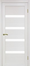 Дверь Optima Porte Турин 505 Остекление №12 Мателюкс Ясень перламутровый FL Экошпон