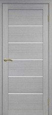 Дверь Optima Porte Турин 506 Остекление №12 Мателюкс Дуб серый FL Экошпон