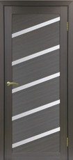 Дверь Optima Porte Турин 506U Остекление №112 Мателюкс Венге FL Экошпон