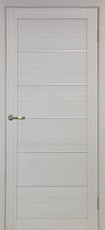 Дверь Optima Porte Турин 501AПП Молдинг SC №1 Дуб беленый FL Экошпон