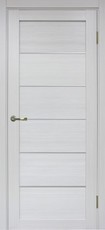 Дверь Optima Porte Турин 501AПП Молдинг SC №1 Ясень серебристый FL Экошпон