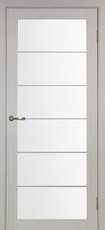 Дверь Optima Porte Турин 501АСС Молдинг SC Дуб беленый Fine line Экошпон