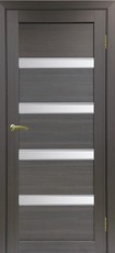 Дверь Optima Porte Турин 505АПС Молдинг SC Остекление №12 Мателюкс Венге FL Экошпон
