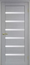 Дверь Optima Porte Парма 407 Остекление №12 Мателюкс Дуб серый FL Экошпон