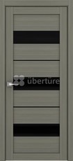 Дверь Uberture Light ПДОч 2126 остекленная Велюр графит Экостайл