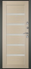 Дверь Дверной континент Сити-С3К Графит  Беленый дуб 