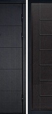 Дверь Дверной континент Термаль Графит  Белёный дуб  